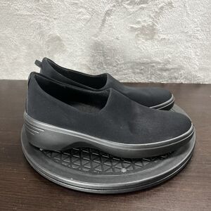 Ecco Soft 7 Wedge Womens Size US 6-6.5 Black Slip On Comfort Casual Shoes